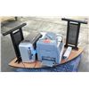 Image 1 : Curved Desk with Printer, Paper Shredder, and Toner