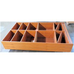 Tall Wooden Shelving Unit, 47"W x 11.5"D x 76"H
