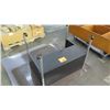 Image 2 : Rolling Wood Top Desk w/ Metal Base & Floor Mats
