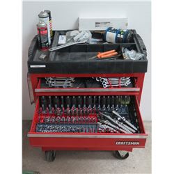 Craftsman Locking / Rolling Tool Chest, Filled with Tools