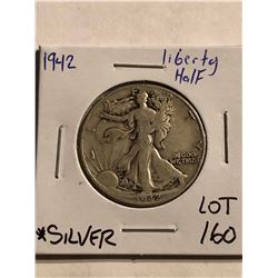 1942 P Franklin Silver Half Dollar Nice Early US Coin