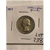 Image 1 : 1954 P Washington Silver Quarter Nice Early US Coin