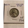Image 1 : 1953 D Washington Silver Quarter Nice Early US Coin