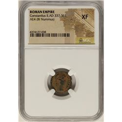 Constantius II, 337-361 AD Ancient Roman Empire Coin NGC XF