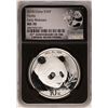 Image 1 : 2018 China Panda Silver Coin NGC MS70 Early Releases Black Core