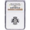 Image 2 : 2009 T.DA Cunha 5 Pounds 1/10 oz St. George & Dragon Platinum Coin NGC PF69