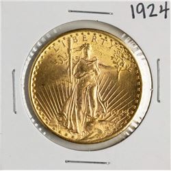 1924 $20 St. Gaudens Double Eagle Gold Coin