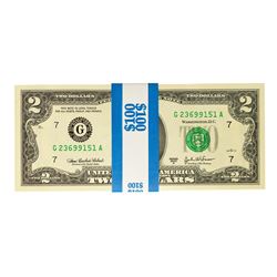 Lot of (50) Consecutive 2003A $2 Federal Reserve Notes Chicago