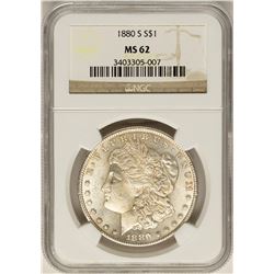 1880-S $1 Morgan Silver Dollar Coin NGC MS62