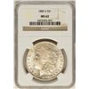 Image 1 : 1880-S $1 Morgan Silver Dollar Coin NGC MS62