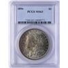 Image 1 : 1896 $1 Morgan Silver Dollar Coin PCGS MS63 NICE TONING