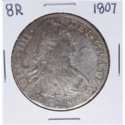 1807-TH Mexico 8 Reales Carolus IIII Silver Coin