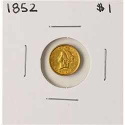 1852 $1 Liberty Head Gold Dollar Coin