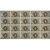 Image 1 : Sheet of (20) 1863 Second Issue Ten Cent Fractional Currency Notes