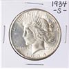 Image 1 : 1934-S $1 Peace Silver Dollar Coin