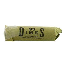 Roll of (50) Brilliant Uncirculated 1948-D Roosevelt Dime Coins