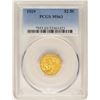 Image 1 : 1929 $2 1/2 Indian Head Quarter Eagle Gold Coin PCGS MS63