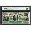 Image 1 : 1872 $50 State of South Carolina Revenue Bond Obsolete Note PMG Gem Uncirculated