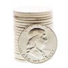 Image 1 : Roll of (20) Brilliant Uncirculated 1963 Franklin Half Dollar Coins