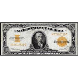 1922 $10 Gold Certificate Note