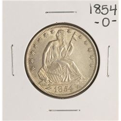 1854-O Arrows Seated Liberty Half Dollar Coin