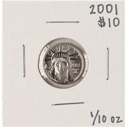 2001 $10 Platinum American Eagle Coin