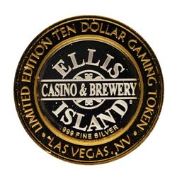 .999 Fine Silver Ellis Island Casino Las Vegas, NV $10 Limited Edition Gaming To