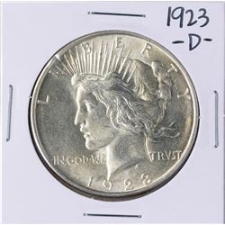 1923-D $1 Peace Silver Dollar Coin