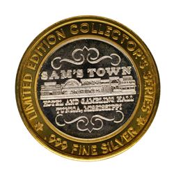 .999 Fine Silver Sam's Town Casino Las Vegas $10 Limited Edition Gaming Token