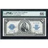 Image 1 : 1923 $5 Porthole Silver Certificate Note Fr.282 PMG Gem Uncirculated 66EPQ