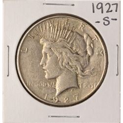 1927-S $1 Peace Silver Dollar Coin