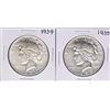 Image 1 : Lot of 1934-1935 $1 Peace Silver Dollar Coins