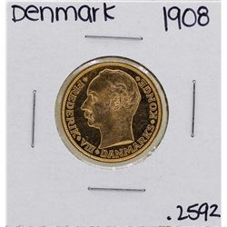 1908 Denmark Christian IX 20 Kroner Gold Coin