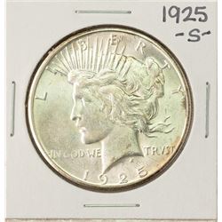 1925-S $1 Peace Silver Dollar Coin