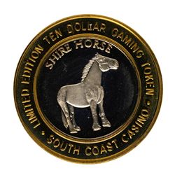 .999 Fine Silver South Coast Las Vegas, Nevada $10 Limited Edition Gaming Token