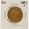 Image 1 : 1887-S $10 Liberty Head Eagle Gold Coin