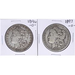 Lot of 1896-O & 1897-O $1 Morgan Silver Dollar Coins