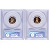 Image 2 : Lot of (2) 2009-S Lincoln Cent Proof Coins PCGS PR67RD/PR69RD Ultra Toning