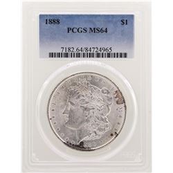 1888 $1 Morgan Silver Dollar Coin PCGS MS64