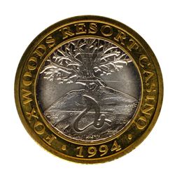 .999 Fine Silver Foxwoods Resort Casino Connecticut $10 Limited Edition Gaming T