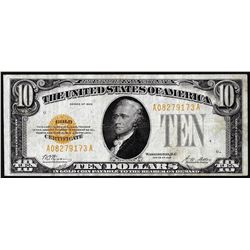 1928 $10 Gold Certificate Note