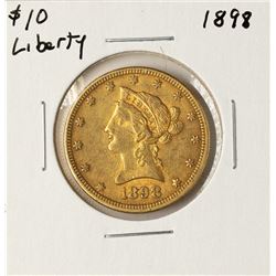 1898 $10 Liberty Head Eagle Gold Coin