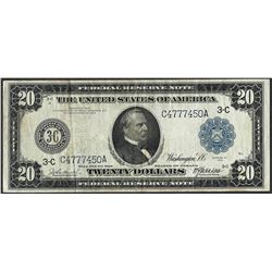 1914 $20 Federal Reserve Bank Note Philadelphia