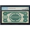Image 2 : 1891 $10 'Tombstone' Silver Certificate Note Fr.299 PMG Gem Uncirculated 66EPQ