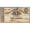 Image 1 : 1863 State of North Carolina Ten Cents Obsolete Note