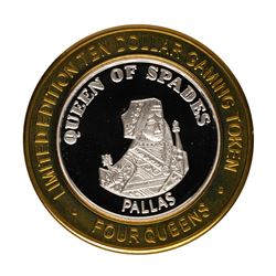 .999 Fine Silver Four Queens Casino Las Vegas $10 Limited Edition Gaming Token