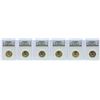 Image 1 : Lot of (6) 2007 George Washington Presidential Dollar Coins NGC Brilliant Uncirc