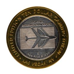 .999 Silver McCarran International Airport Las Vegas, NV $10 Limited Gaming Toke