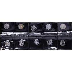 Lot of (10) Disney Mickey Mouse 1/20 oz. .999 Fine Silver Coin Rounds