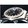 Image 5 : Rolex Mens Two Tone 14K Black String VS Diamond Datejust Wristwatch